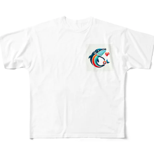 クジラのお医者さん All-Over Print T-Shirt