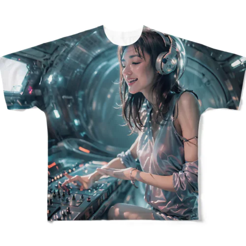 DJちゃん2 フルグラフィックTシャツ