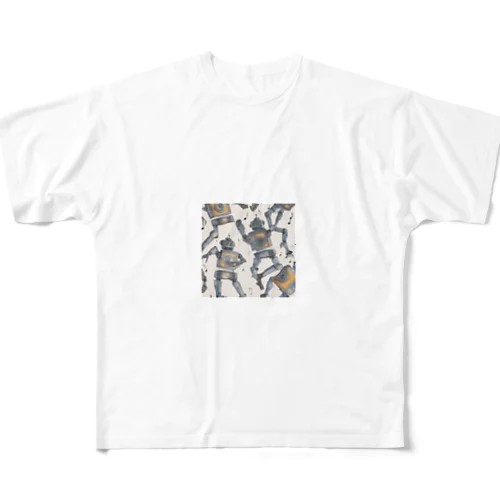 dancing robots フルグラフィックTシャツ