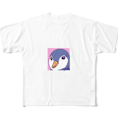 ペンギンさんイラスト フルグラフィックTシャツ