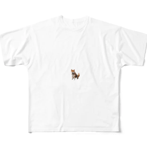 キュートで活発な柴犬 All-Over Print T-Shirt