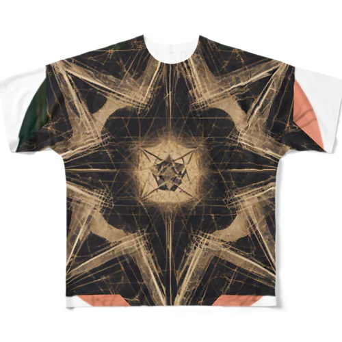 【Abstract Design】八芒星🤭 フルグラフィックTシャツ