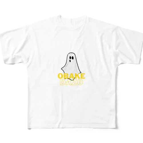 OBAKEDAZO👻 フルグラフィックTシャツ