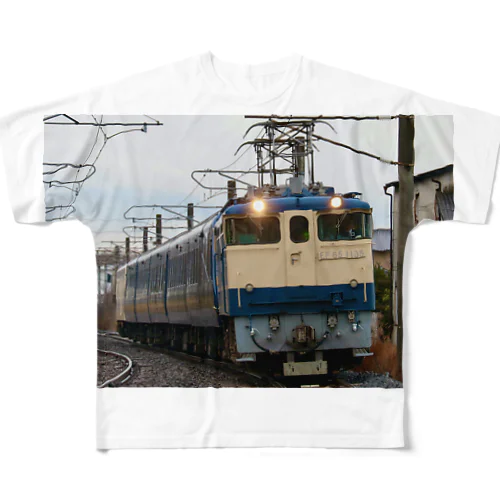 EF65牽引　ロイヤルエクスプレス四国 All-Over Print T-Shirt