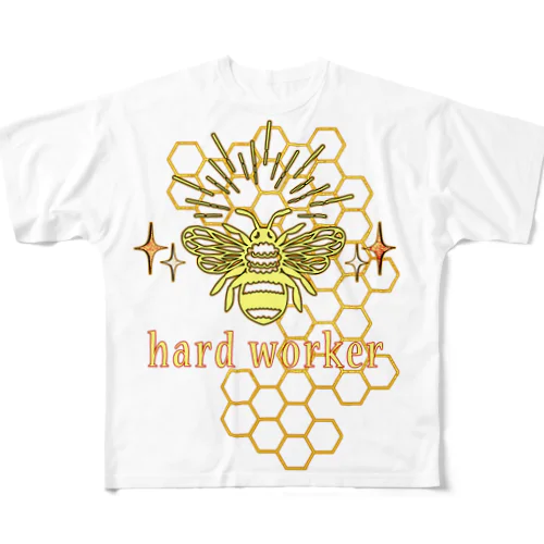 HARD WORKER フルグラフィックTシャツ