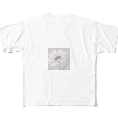 一輪の花 フルグラフィックTシャツ