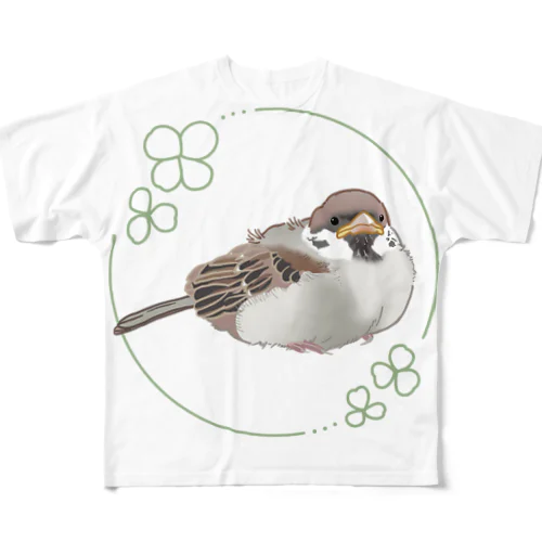 すずめのヒナちゃん All-Over Print T-Shirt