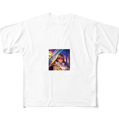 可愛い女の子 All-Over Print T-Shirt