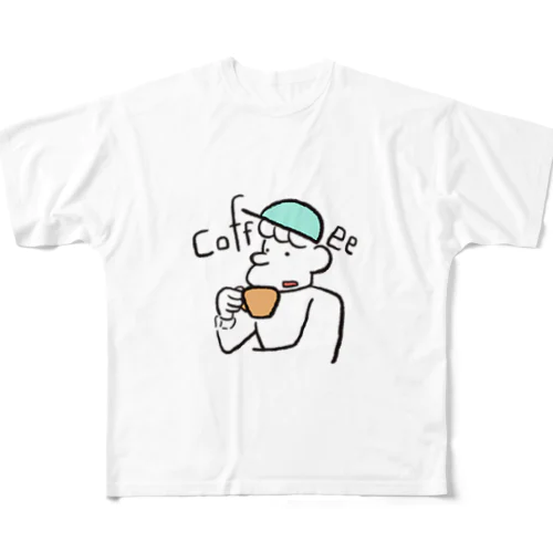 coffee フルグラフィックTシャツ