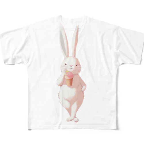 Popular Rabbit 🐰 フルグラフィックTシャツ