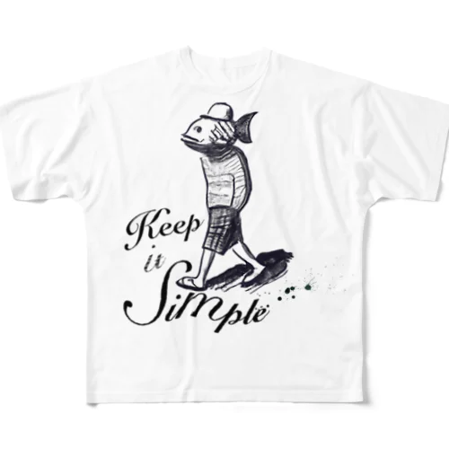 Inspirational Lifestyle & Fish-man All-Over Print T-Shirt