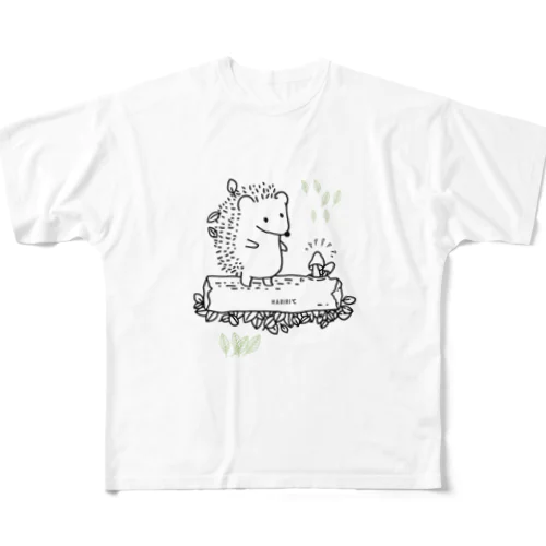 はりねずみのハリリドくん フルグラフィックTシャツ