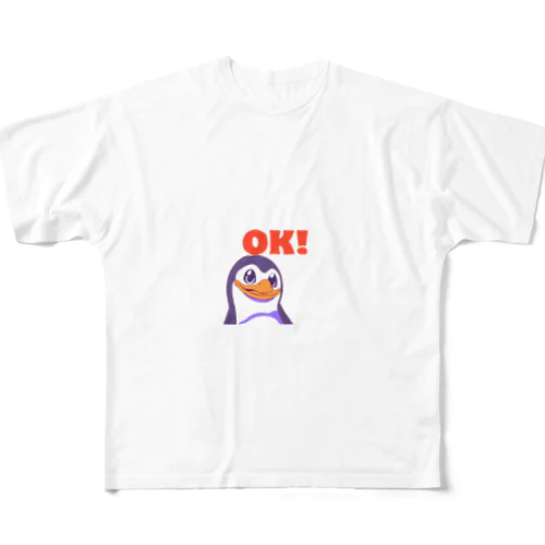 OKペンギン All-Over Print T-Shirt