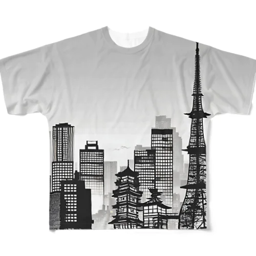 Streets of Japan フルグラフィックTシャツ