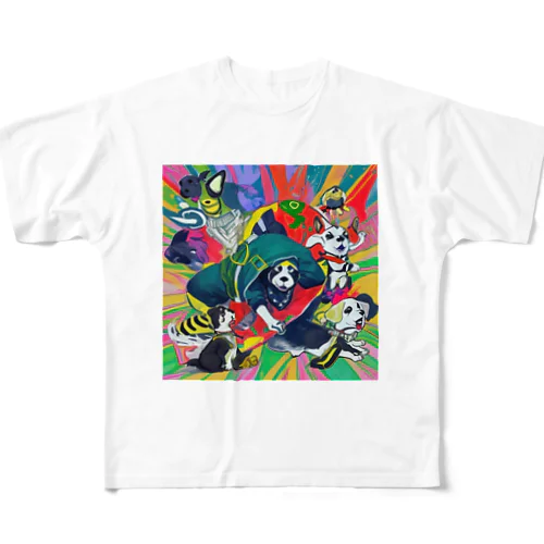 dogまん All-Over Print T-Shirt