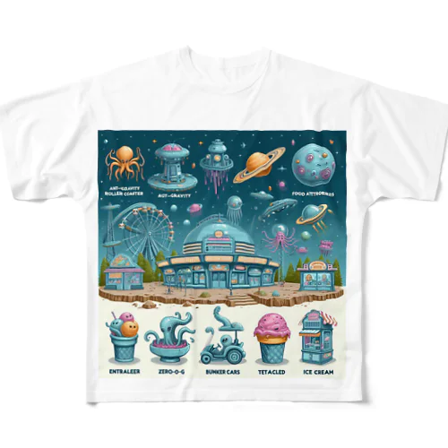 宇宙🛸 フルグラフィックTシャツ