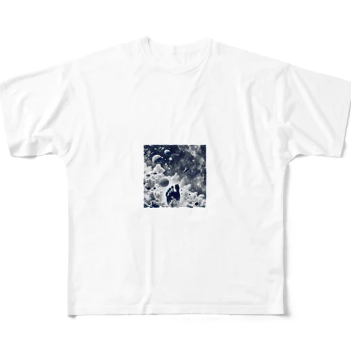 宇宙の足裏 フルグラフィックTシャツ