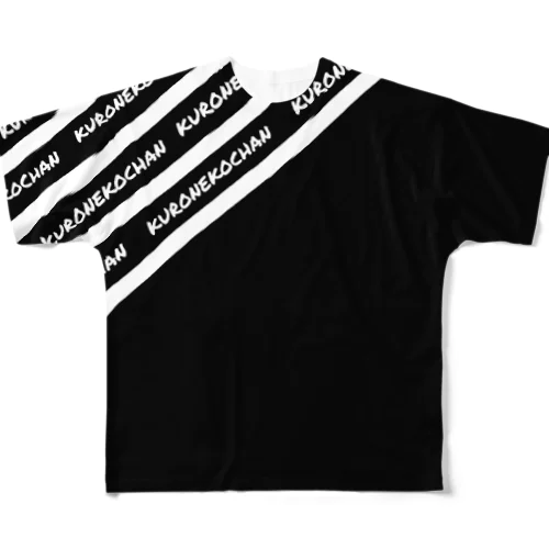 黒猫ちゃん All-Over Print T-Shirt