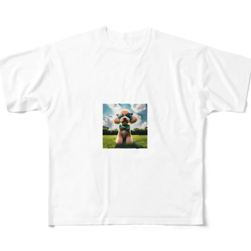 グラサンプードル All-Over Print T-Shirt