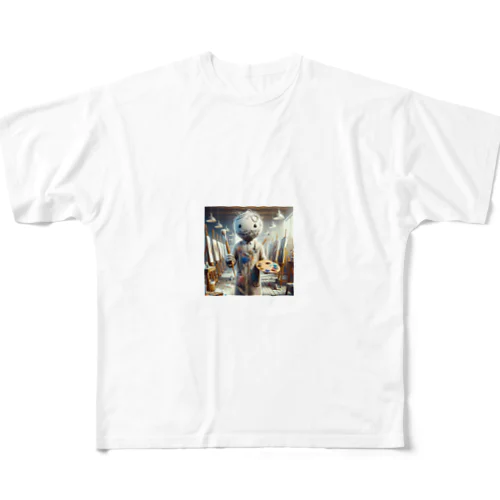 美術の先生：学校シリーズ All-Over Print T-Shirt