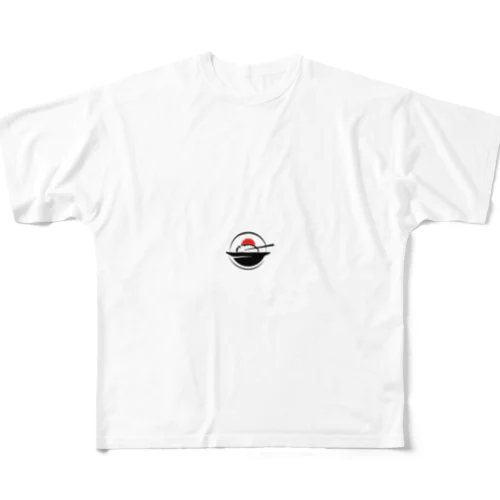 日本　米と箸 All-Over Print T-Shirt