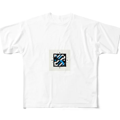 シンプルアイテム All-Over Print T-Shirt