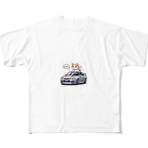 GT-Rキャットアドベンチャー フルグラフィックTシャツ