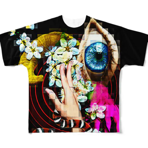 錯覚 All-Over Print T-Shirt