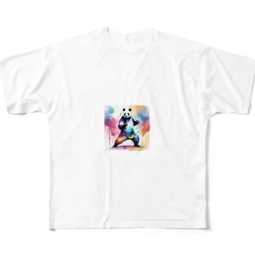 強そうなパンダさん All-Over Print T-Shirt