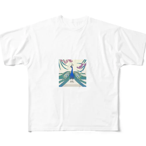 孔雀　その十三 All-Over Print T-Shirt