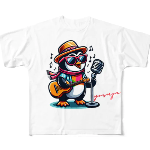 陽気なペンギン All-Over Print T-Shirt