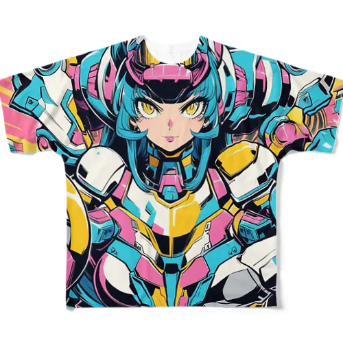 アーマーガールα♪ All-Over Print T-Shirt