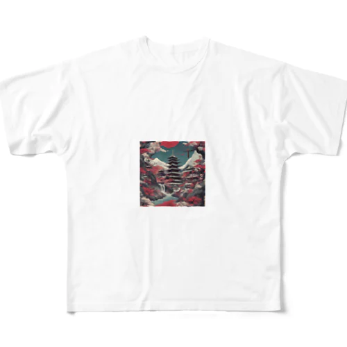 ロック　和　デザイン２ All-Over Print T-Shirt