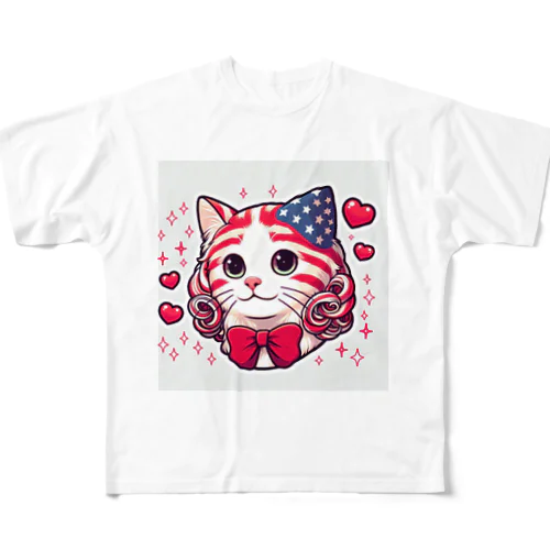 アメリカンなアメリカンカール All-Over Print T-Shirt