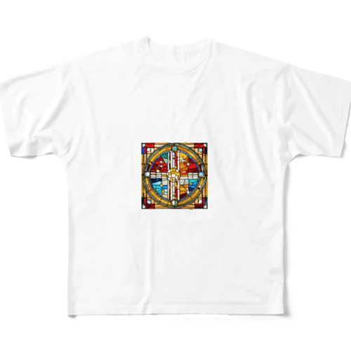 ステンドガラス All-Over Print T-Shirt