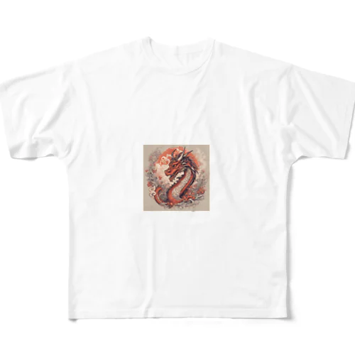 情熱の龍 All-Over Print T-Shirt