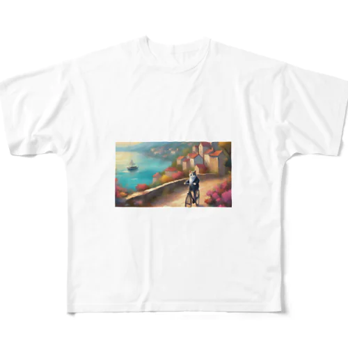 安穏 All-Over Print T-Shirt