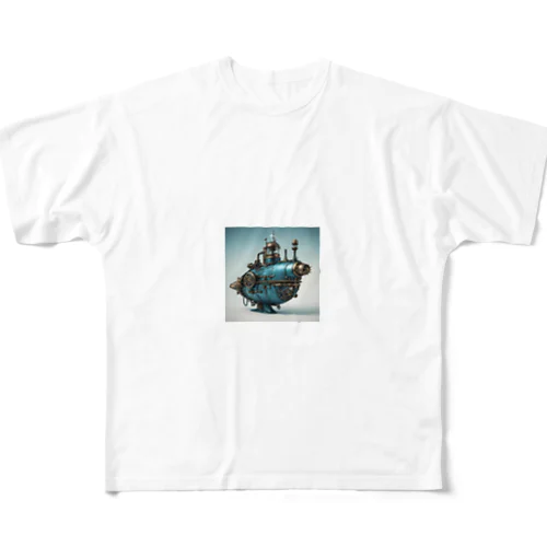 スチームパンク潜水艦７ フルグラフィックTシャツ