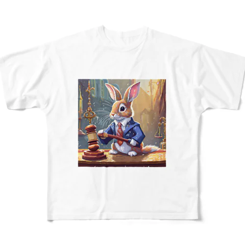 裁判官のうさぎ3 All-Over Print T-Shirt