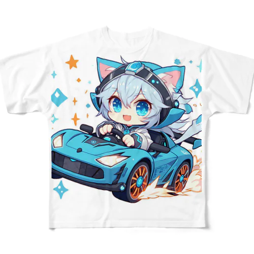 ブルーアイズ レオくん フルグラフィックTシャツ