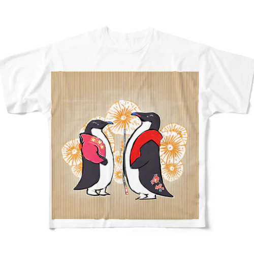 ペンギン6 フルグラフィックTシャツ