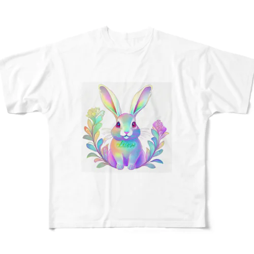 カラフルうさぎ2 All-Over Print T-Shirt