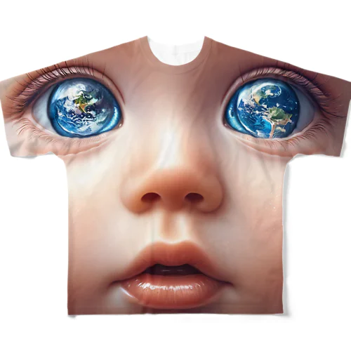 Earth Eye All-Over Print T-Shirt