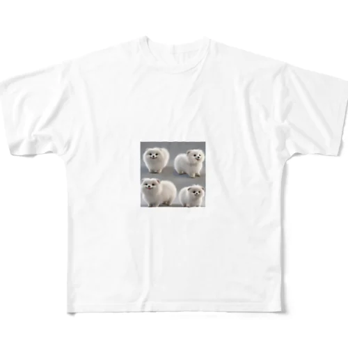 もこもこふわふわ All-Over Print T-Shirt