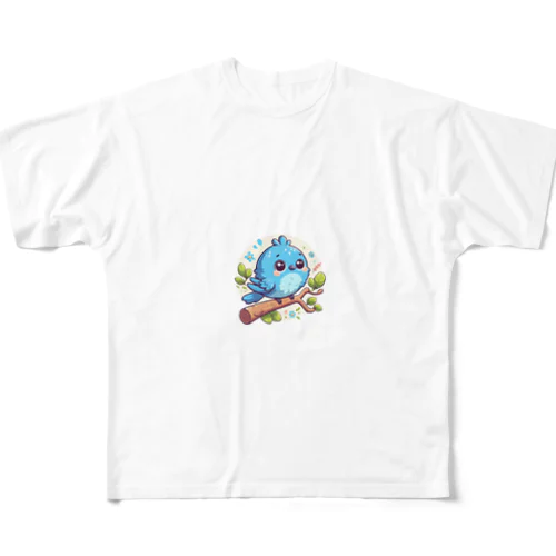 鳥 All-Over Print T-Shirt