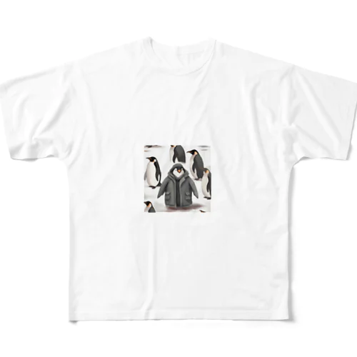 S-PENGUIN フルグラフィックTシャツ