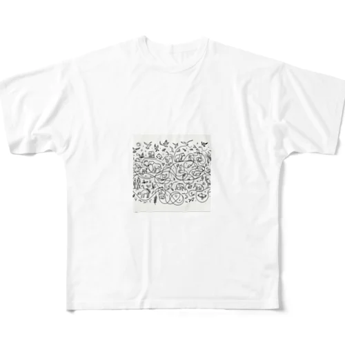 ライフサークル All-Over Print T-Shirt