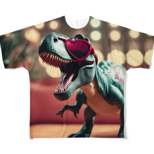 パリピティラノサウルスくん フルグラフィックTシャツ