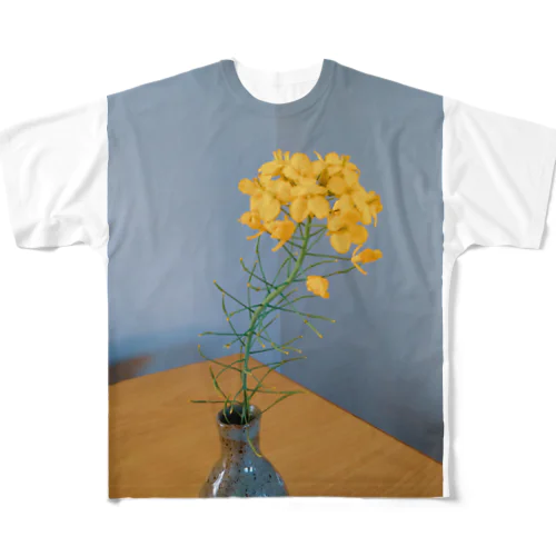 ほっくり菜の花 All-Over Print T-Shirt