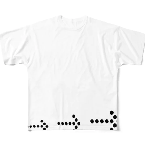 矢印→ドット All-Over Print T-Shirt